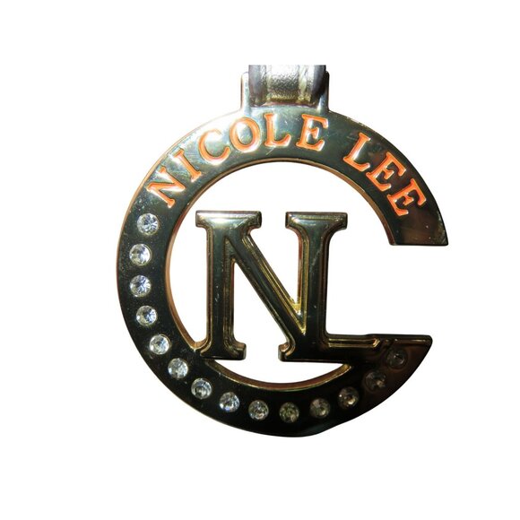 Nicole Lee Pewter Structured Vegan Leather top handle satchel with Charms - Picture 7 of 10